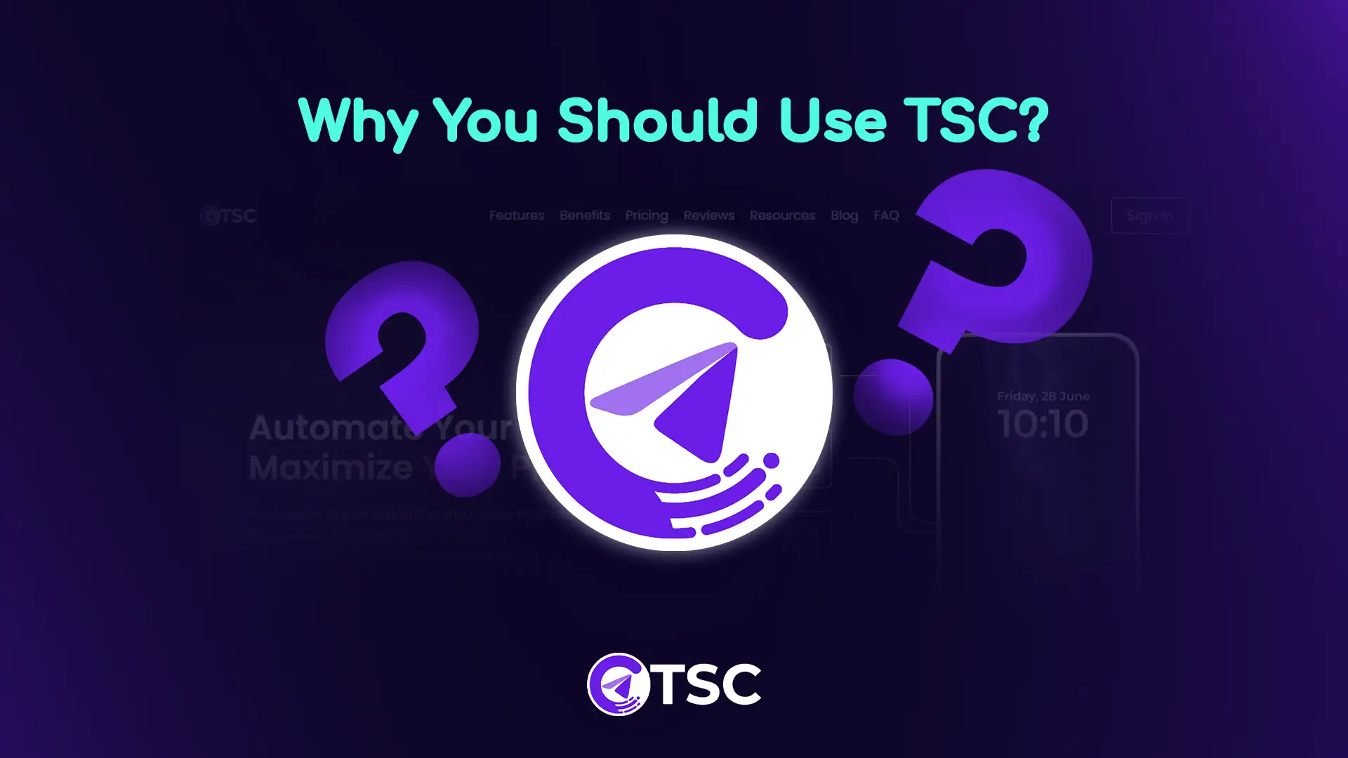 Why you should use TSC featured image showcasing TSC logo